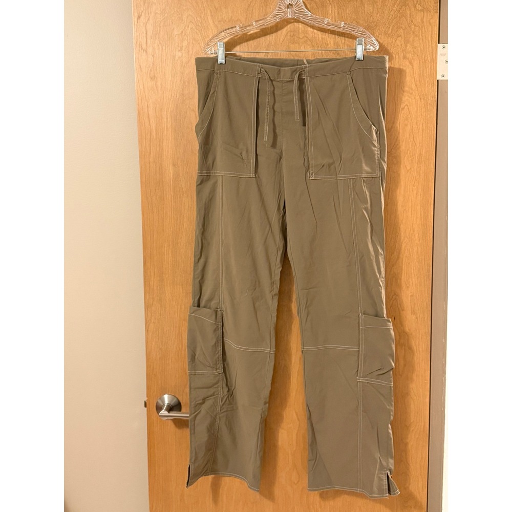 Lucy Flex Cargo Pants Womens Medium Tall Brown Hiking Outdoor Cargo Straight